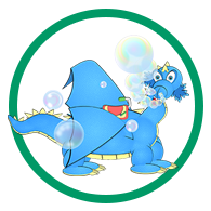 bubble blowing dragon