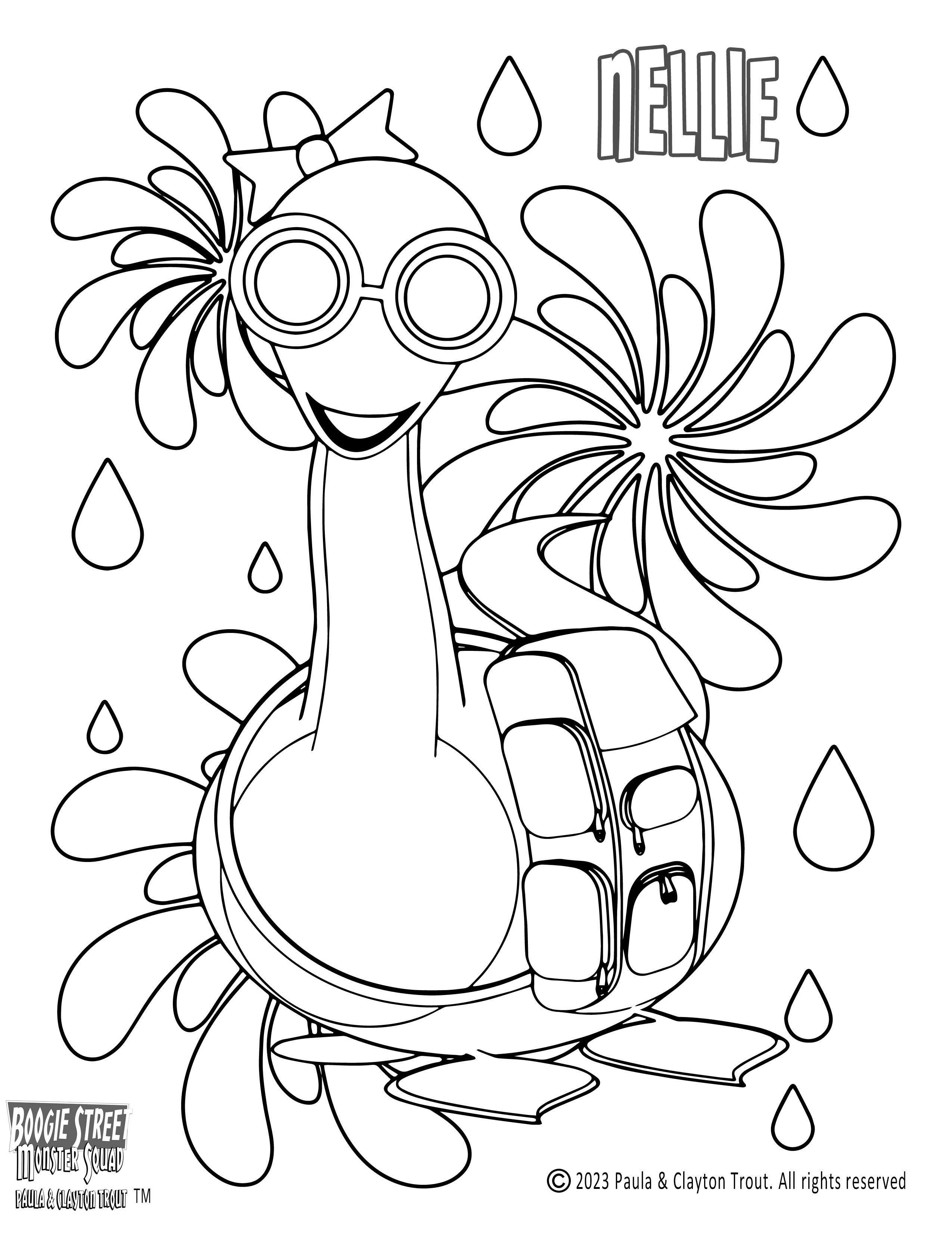 nellie lochness coloring page.